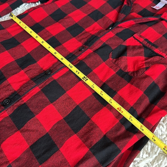 Plaid Red Black Pajama Nightgown - Picture 9 of 9